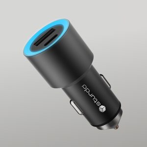 STURDO autonabíjačka ProSport 1x USB/1x Type C 2,4A s funkciou Quick Charge 3.0 čierna
