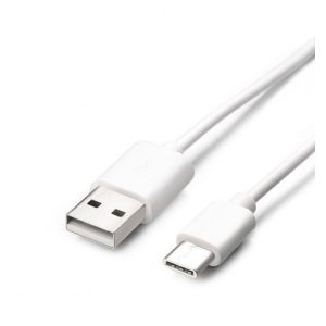Dátový kábel Forcell USB - Type C 3.0 (1m) biely