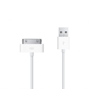 Dátový kábel iPhone 3G/3GS/4G/4S 1m biely