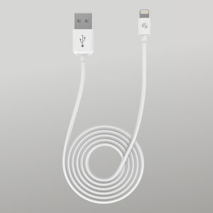 STURDO dátový kábel Lightning pre iPhone s certifikovaným MFI konektorom biely