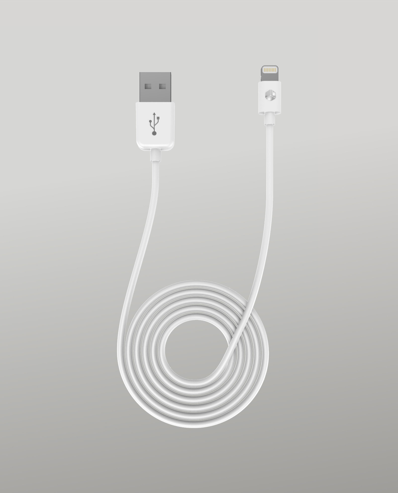 STURDO dátový kábel Lightning pre iPhone s certifikovaným MFI konektorom biely