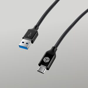 STURDO dátový kábel s konektorom USB Type C 3A 1m čierny