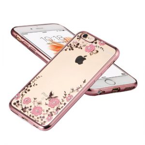 Puzdro FLOWER iPhone 7/8/SE 2020 zlato-ružové