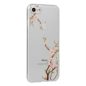 Puzdro TEL1 Cherry Floral Etui iPhone 6/6S transparentné