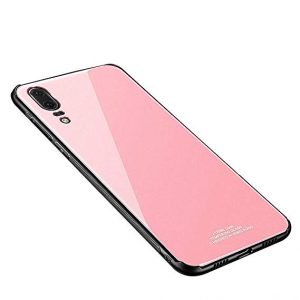Puzdro GLASS Case - Huawei P20 ružové
