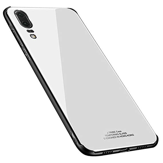 Puzdro GLASS Case - Huawei P20 biele