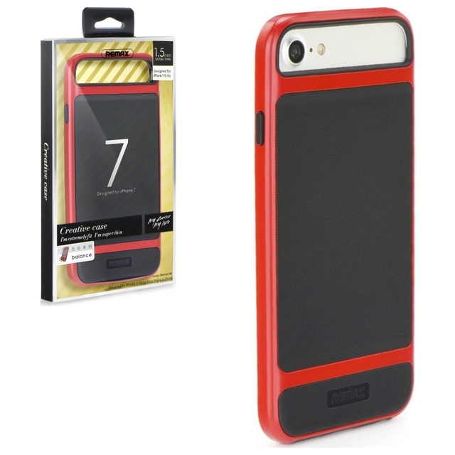 Puzdro REMAX Creative Case Balance Series iPhone 7/8/SE 2020 červeno-čierne