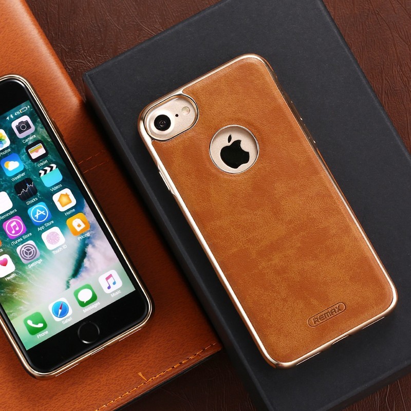 Puzdro REMAX Creative Case Beck Series iPhone 7/8 hnedé – Obrázok 2