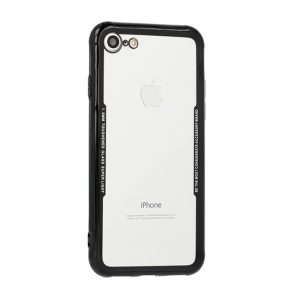 Puzdro Vennus GLASS SUPER LIGHT 1.0mm Huawei P8/P9 Lite 2017/Honor 8 Lite transparentné s čiernym rámom