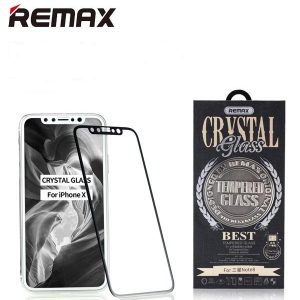 Puzdro REMAX Crystal iPhone X/XS + REMAX 5D ochranné tvrdené sklo biele #00000502
