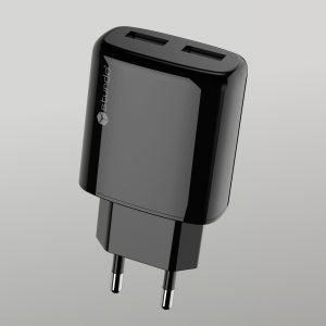 STURDO sieťový adaptér 2x USB 2A čierny