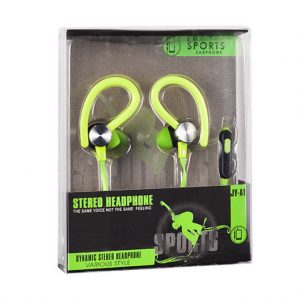 Slúchadlá Sport 3,5mm Jack JY-A1 zelené