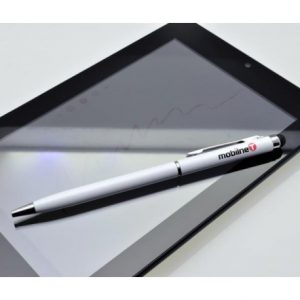 Stylus MobilNET dotykové pero 2v1 biele