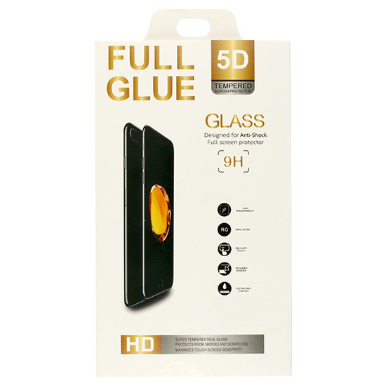 Full Glue 5D ochranné tvrdené sklo - SAMSUNG Galaxy S9 Plus čierne #00000321