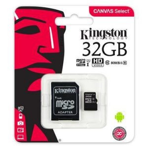 Pamäťová karta Micro SDHC Kingston 32GB Class 10 + adaptér