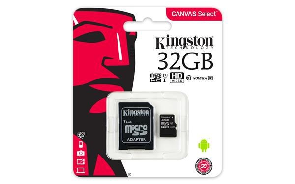 Pamäťová karta Micro SDHC Kingston 32GB Class 10 + adaptér
