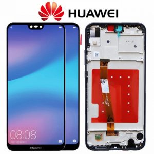 Huawei P20 Lite (ANE-L21) - LCD displej a dotyková plocha s rámom OEM čierny