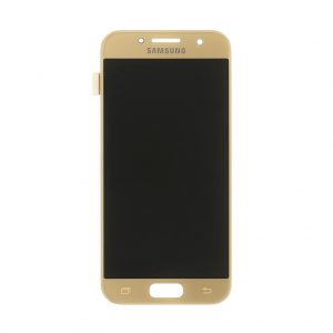 Samsung Galaxy A3 2017 (A320) - Originál LCD displej a dotyková plocha zlatý (Service Pack)