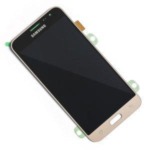 Samsung Galaxy J3 2016 (J320) - Originál LCD displej a dotyková plocha zlatý (Service Pack)