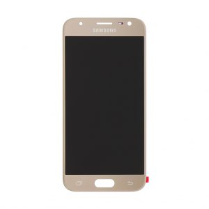 Samsung Galaxy J3 2017 (J330) - Originál LCD displej a dotyková plocha zlatý (Service Pack)