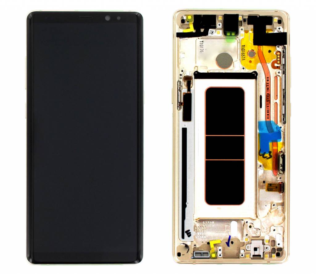 Samsung Galaxy Note 8 (N950F) - Originál LCD displej a dotyková plocha s rámom zlatý (Service Pack)