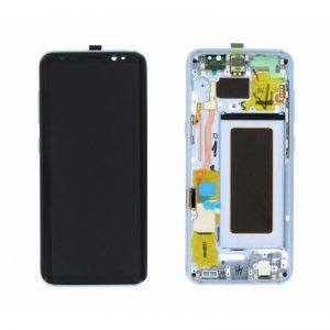 Samsung Galaxy S8 (G950F) - Originál LCD displej a dotyková plocha s rámom modrý (Service Pack)