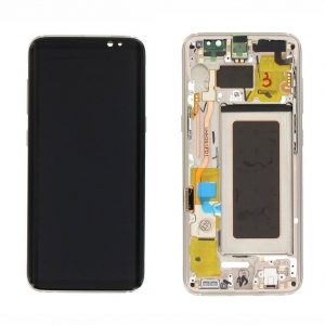 Samsung Galaxy S8 (G950F) - Originál LCD displej a dotyková plocha s rámom zlatý (Service Pack)
