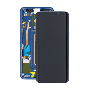 Samsung Galaxy S9 (G960F) - Originál LCD displej a dotyková plocha s rámom modrý (Service Pack)