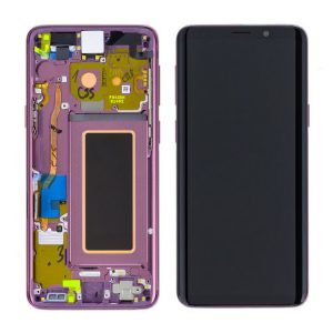 Samsung Galaxy S9 (G960F) - Originál LCD displej a dotyková plocha s rámom fialový (Service Pack)