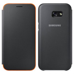 Knižkové puzdro Samsung EF-FA520PBE Galaxy A5 2017 Neon Flip čierne