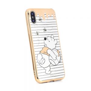 Puzdro Disney Samsung Galaxy J6 2018 Macko Pú 010 zlaté