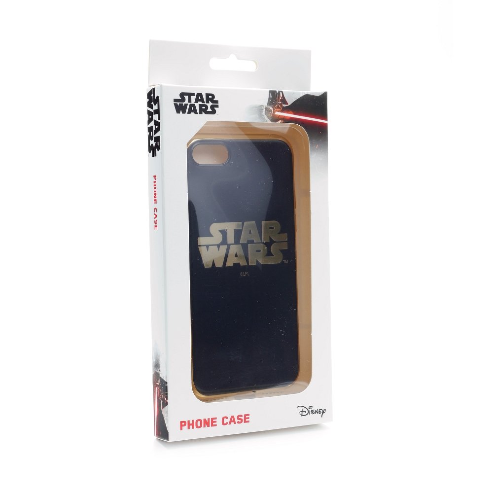 Puzdro Disney STAR WARS iPhone X/XS Luxury Chrome 002 čierno-zlaté – Obrázok 2