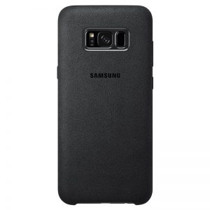 Puzdro Samsung EF-XG955ASE Galaxy S8 Plus Alcantara Cover šedé