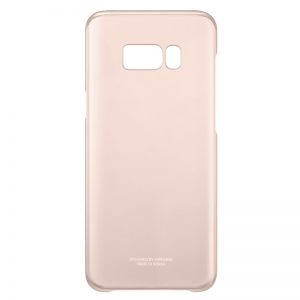 Puzdro Samsung EF-QG955CPE Galaxy S8 Plus Clear Cover ružové