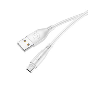 Dátový kábel USAMS SJ268 micro USB 1m biely