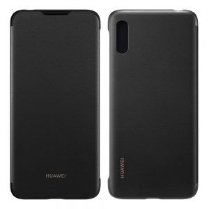 Knižkové puzdro ORIGINÁL Huawei Y6 2019 - Flip Cover čierne