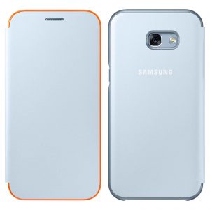 Knižkové puzdro Samsung EF-FA320PLE Galaxy A3 2017 Neon Flip modré
