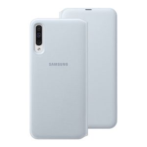 Knižkové puzdro Samsung EF-WA505PWE Flip Wallet Galaxy A50 biele