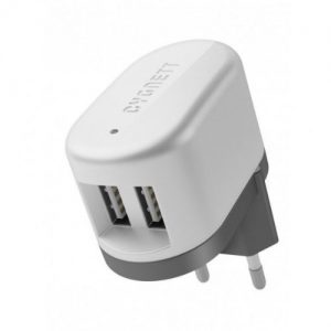 Cygnett sieťový Adaptér s výstupom 2xUSB 2.1A biely