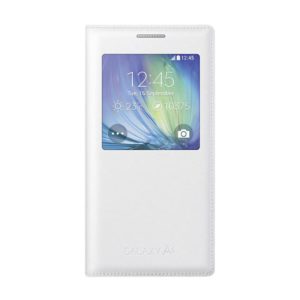 Knižkové puzdro Samsung EF-CA500BWE S-View Cover Galaxy A5/A500 biele