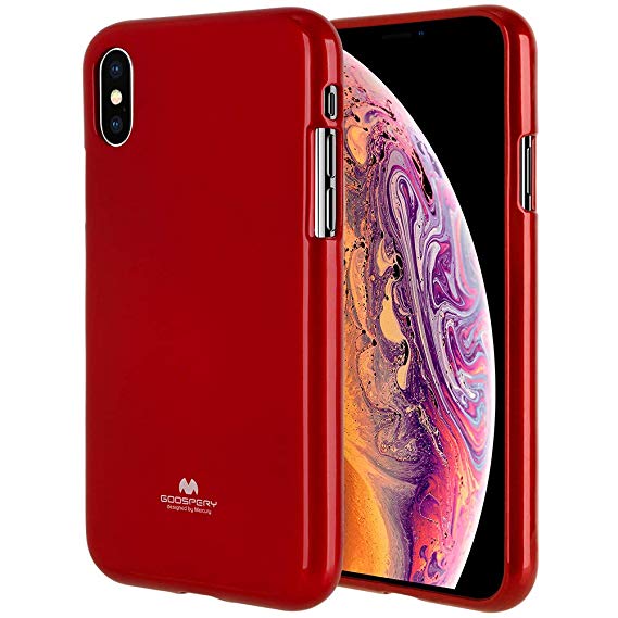 Puzdro Mercury Jelly iPhone XS Max červené