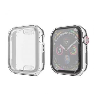 KINGMAS puzdro 360 Slim Apple Watch Series 4/5/6/SE 40mm strieborný rám CA00061E