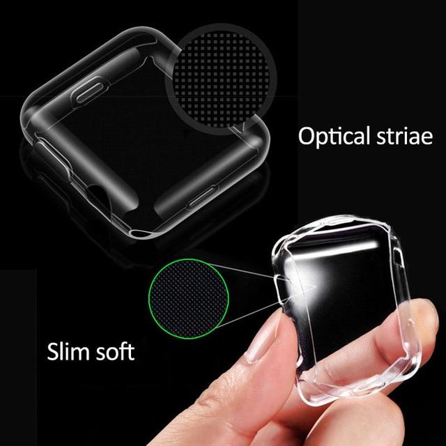KINGMAS puzdro 360 Slim Apple Watch Series 2/3 42mm transparentné CA00056E – Obrázok 2