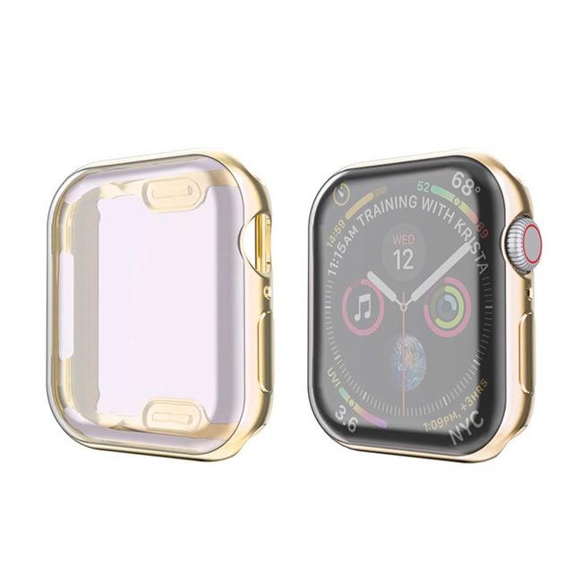 KINGMAS puzdro 360 Slim Apple Watch Series 4/5/6/SE 44mm zlatý rám CA00069E