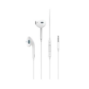 Slúchadlá USAMS EP-22 In-Ear Square Stereo 3,5mm Jack biele