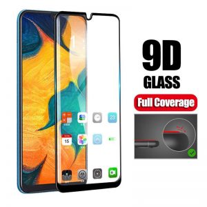 KINGMAS ochranné tvrdené sklo 9D Full Glue - Samsung Galaxy A50 čierne GA00027E