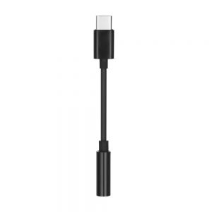 Redukcia HF Type C – 3,5mm Jack čierna