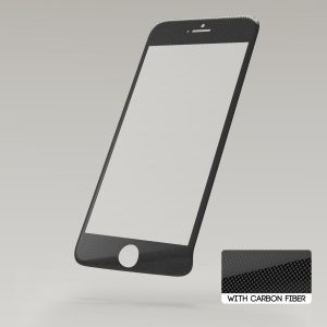 STURDO 4D Fullcover ochranné tvrdené sklo iPhone 6/6S čierne carbon #00001376