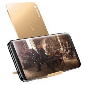 BASEUS bezdrôtová QI nabíjačka Wireless Charger WXHSD-0V zlatá