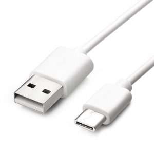 Dátový kábel Forcell USB – Type C 2.0 (2m) biely